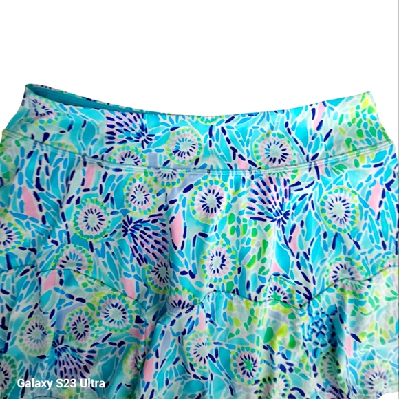 Lilly Pulitzer Luxletic Corrine Skort Skirt Blue Ibiza Open Water M - Picture 3 of 13